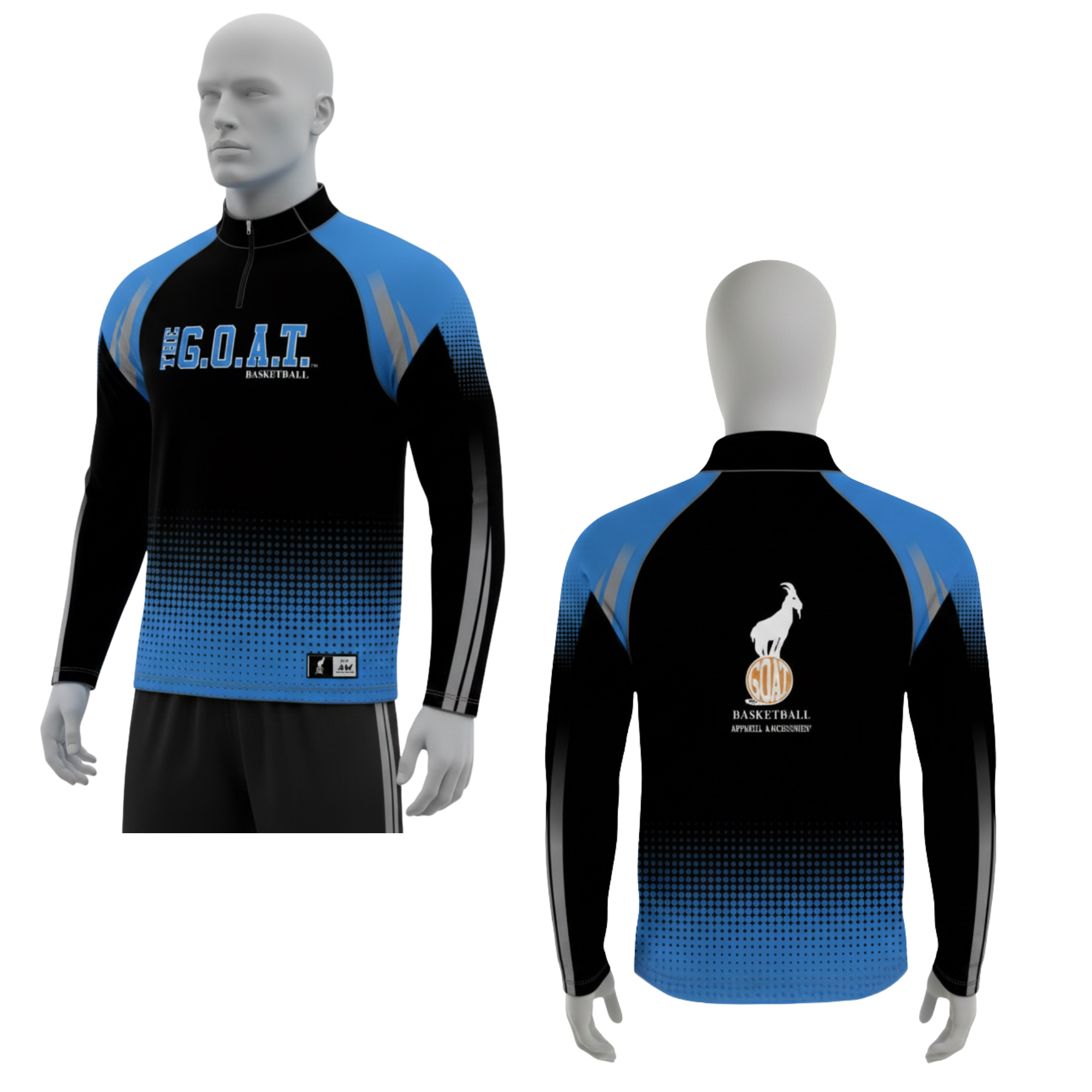 G.O.A.T. Performance 1/4 Zip - Blue