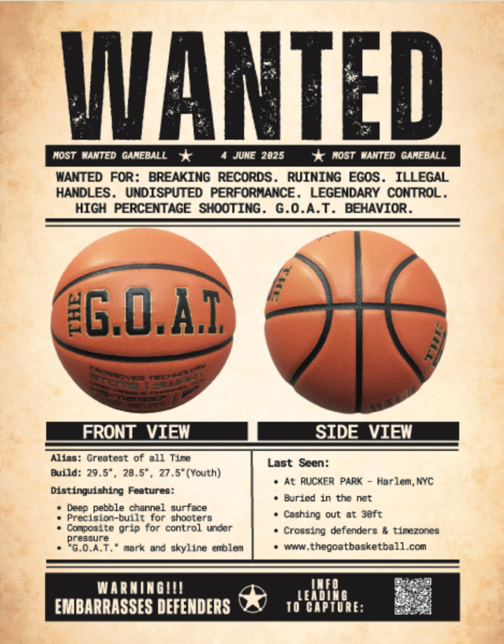 G.O.A.T. “Wanted” Tee